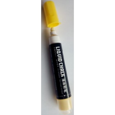 Маркер-краска для доски ( жидкий мел)Желтый арт,510